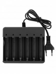 Зарядное устройство для аккумуляторов 18650 на 6 слотов Орбита OT-APZ12